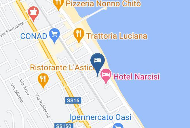 Teramo - Hotel La Tartaruga Maps