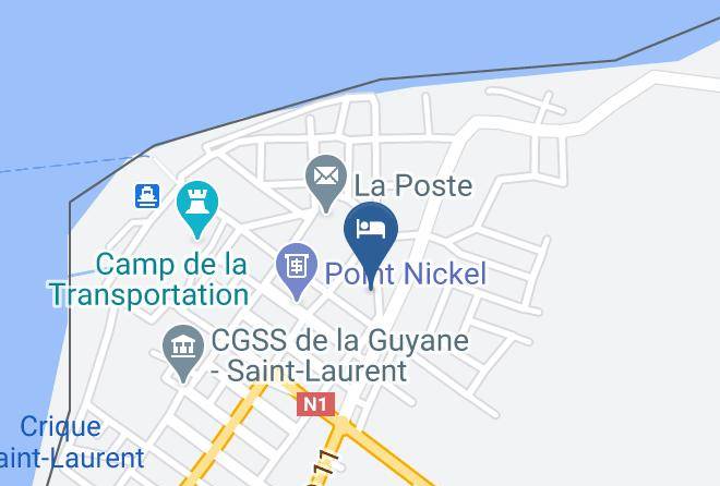 Saint Laurent Du Maroni - Hotel La Tentiaire Maps