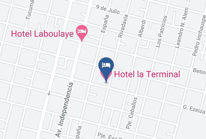 Presidente Roque Saenz Pena Department - Hotel La Terminal Maps