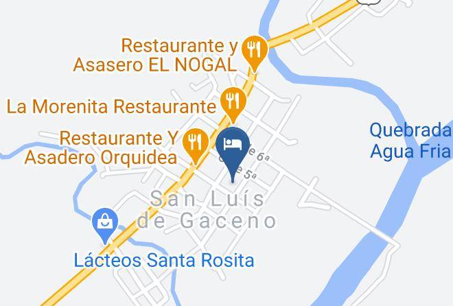 San Luis De Gaceno - Hotel La Terraza Maps