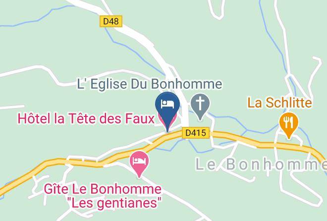 Hotel La Tete Des Faux Map