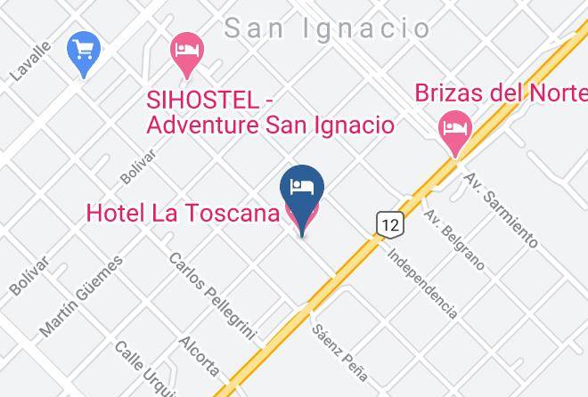 San Ignacio - Hotel La Toscana Maps