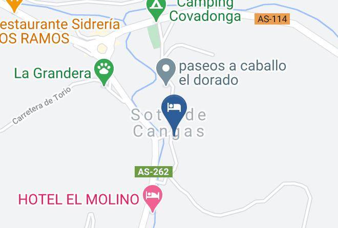 Asturias - Hotel La Trapa Hotel En Cangas De Onis Maps