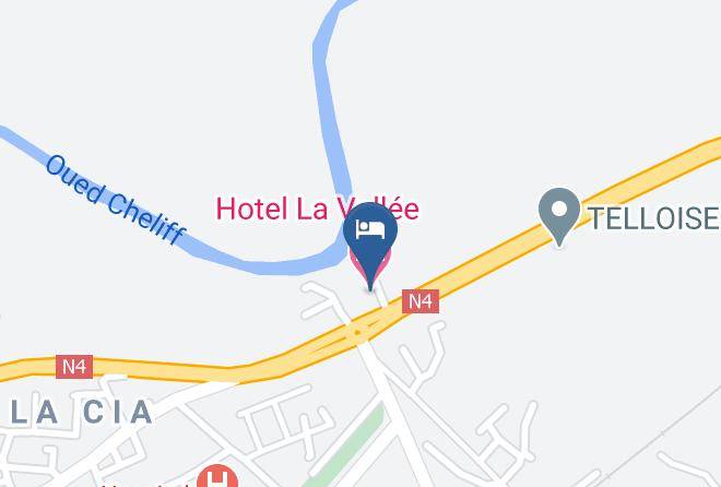 Chlef - Hotel La Vallee Maps