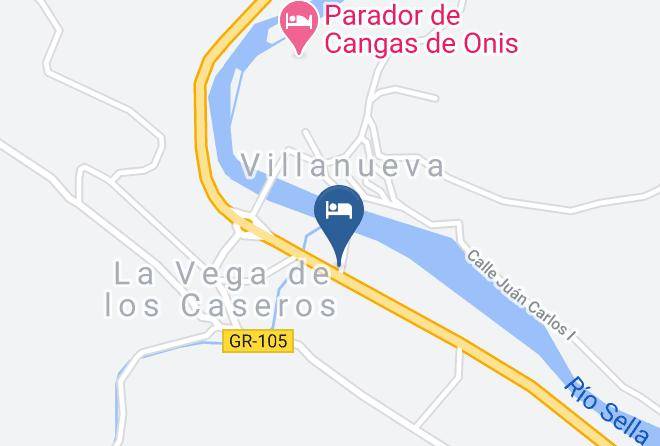 Asturias - Hotel La Vega Maps