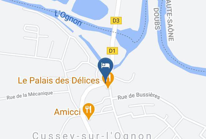 Doubs - Hotel La Vieille Auberge Maps