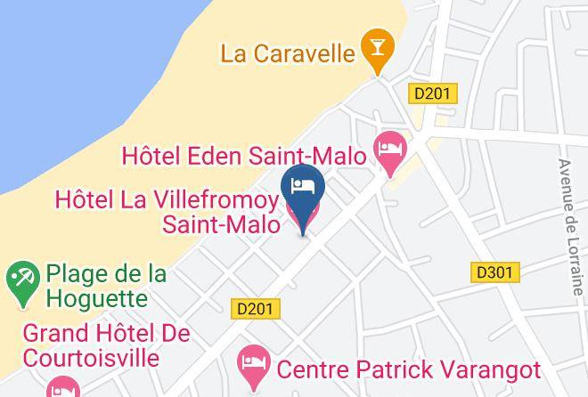 Hotel La Villefromoy Saint Malo Map