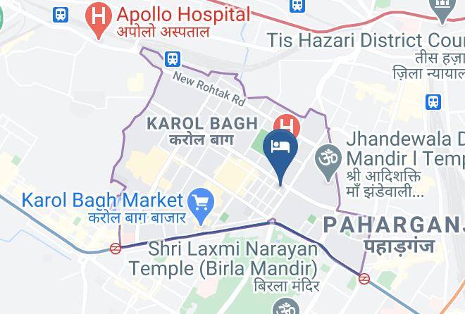 Karol Bagh - Hotel La Vista Maps