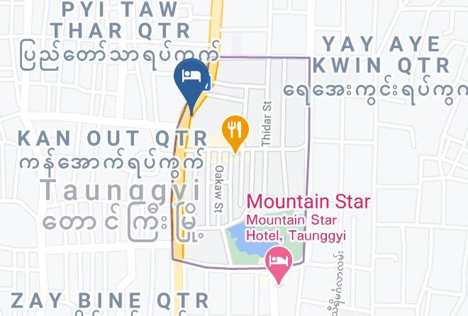 Taunggyi - Hotel La Vista Taunggyi Maps