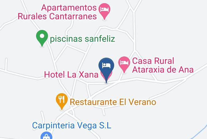 Asturias - Hotel La Xana Maps