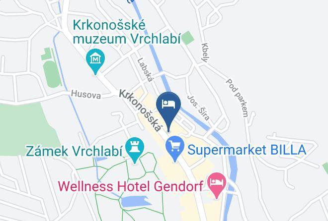 Trutnov - Hotel Labut Ubytovani V Krkonosich Maps