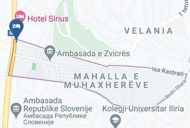 Pristina - Hotel Lacorte Maps