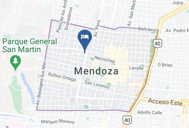Mendoza - Hotel Laerte Maps