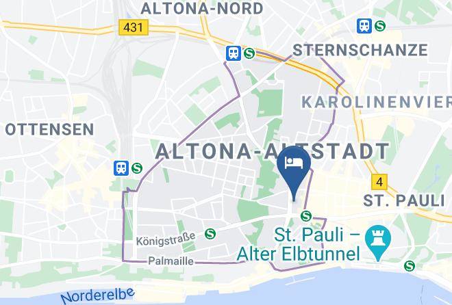 Stadt Hamburg - Hotel Lafayette Maps