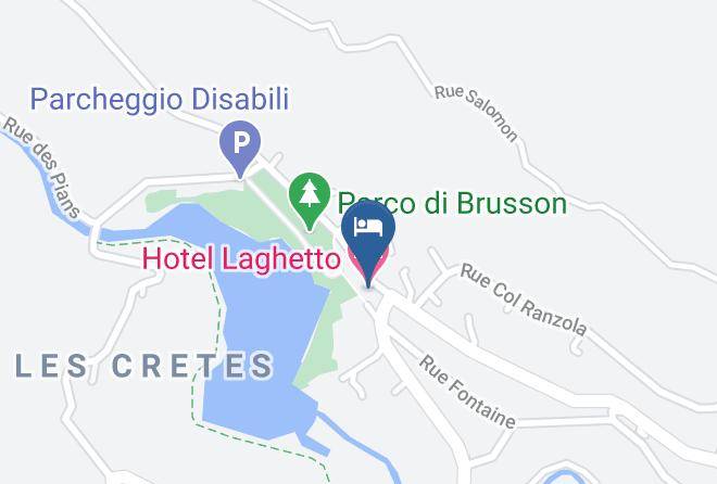 Aosta - Hotel Laghetto Maps