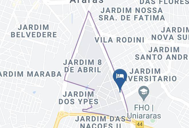 Araras - Hotel Lago Maps