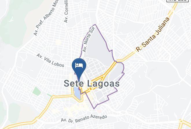 Sete Lagoas - Hotel Lago Palace Maps
