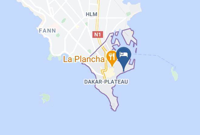 Dakar - Hotel Lagon 2 Maps