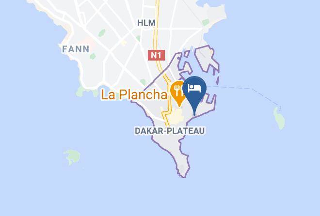 Dakar - Lagon Hotel And Restaurant Maps
