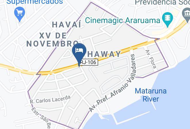 Hotel Lagos De Araruama Map