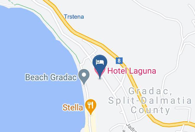 Gradac - Hotel Laguna Maps