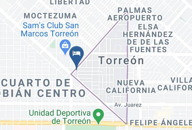 Torreon - Hotel Laguna Inn Maps