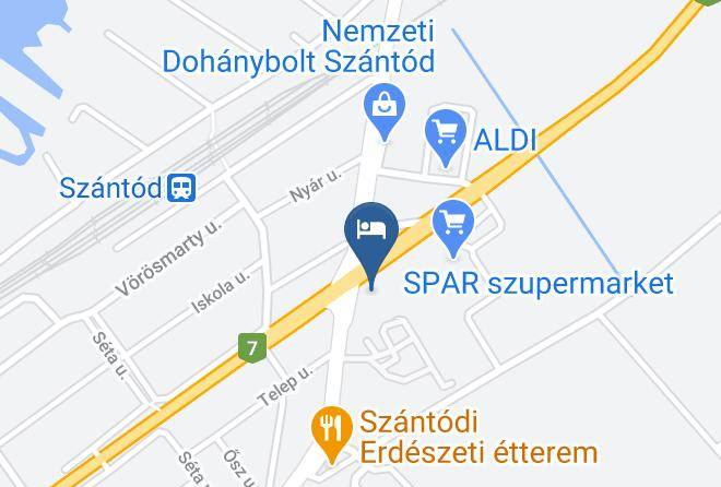 Szantod - Hotel Laguna Pension Maps