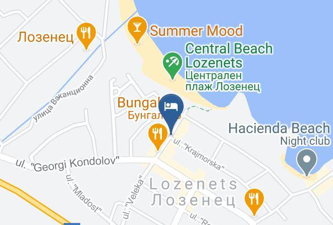 Tsarevo - Hotel Laguna Maps
