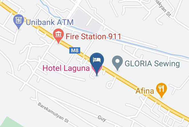 Vanadzor - Hotel Laguna Maps