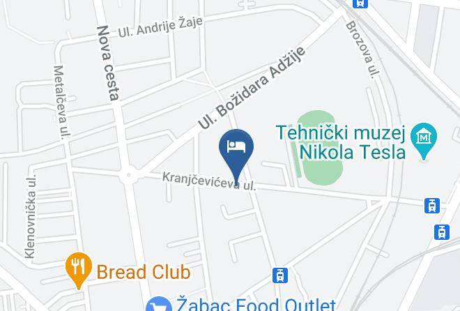 Zagreb - Hotel Laguna Maps