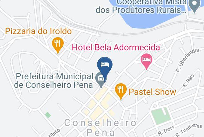 Conselheiro Pena - Hotel Lajao Maps