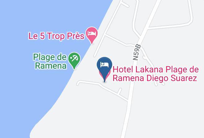 Hotel Lakana Plage De Ramena Diego Suarez Map