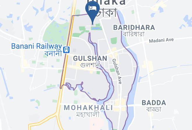 Dhaka - Hotel Lake Castle Maps