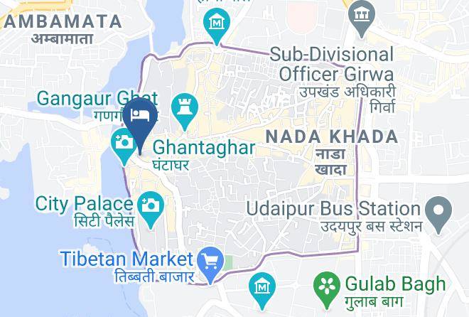 Udaipur - Hotel Lake Paradise & Restaurant Maps