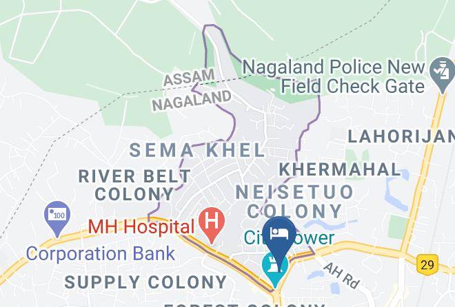 Dimapur - Hotel Lake Shilloi Maps