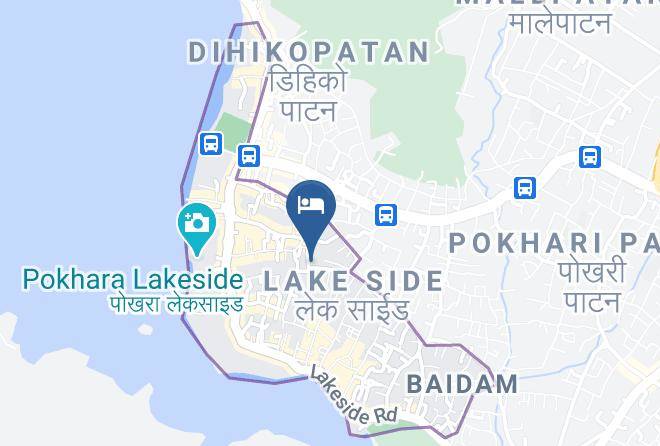 Pokhara - Hotel Lake Star Maps