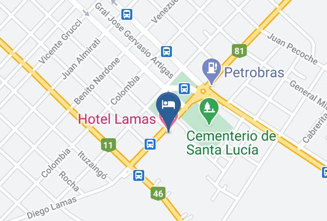 Santa Lucia - Hotel Lamas Maps
