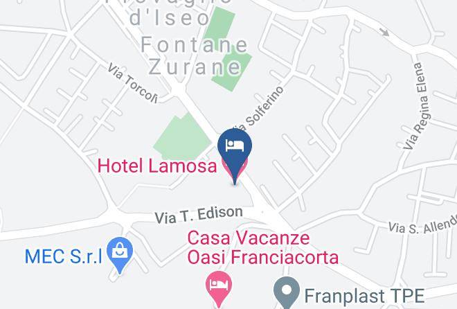Brescia - Hotel Lamosa Maps