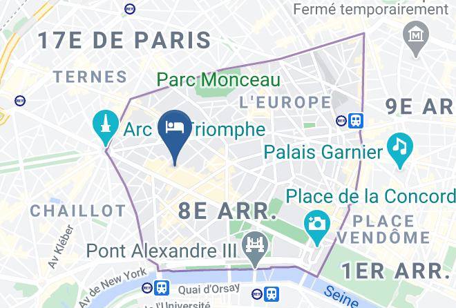 Paris - Hotel Lancaster Paris Champs Elysees Maps