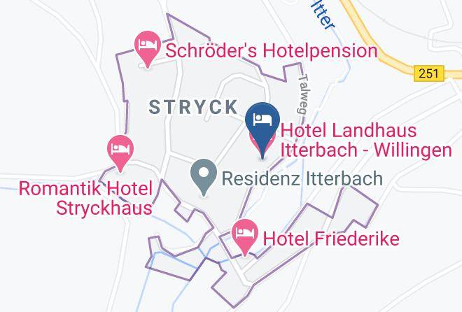 Hotel Landhaus Itterbach Willingen Map