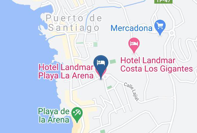 Santa Cruz De Tenerife - Hotel Landmar Playa La Arena Maps