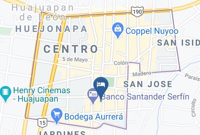 Heroica Ciudad De Huajuapan De Leon - Hotel Laredo Maps