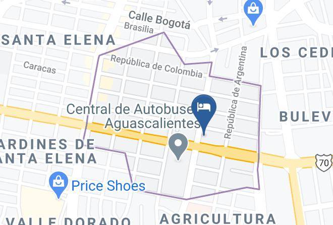 Aguascalientes Las Americas - Hotel Las Americas Maps