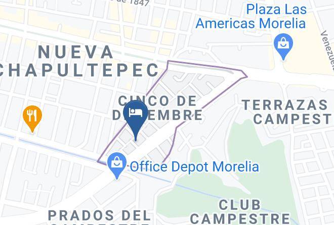 Morelia - Hotel Las Americas Maps