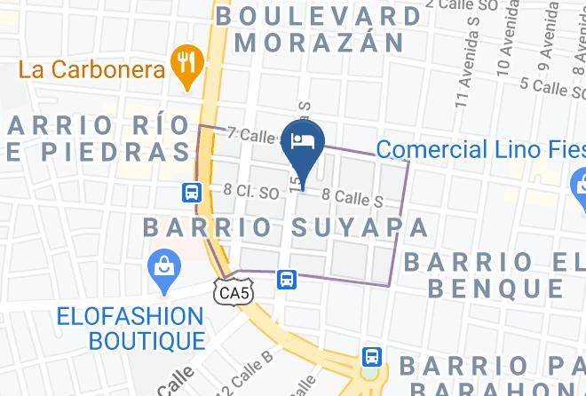 San Pedro Sula - Hotel Las Americas Maps