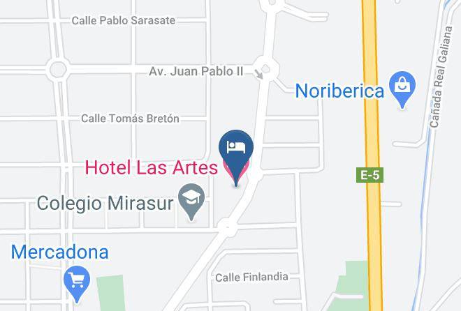 Madrid - Hotel Las Artes Maps