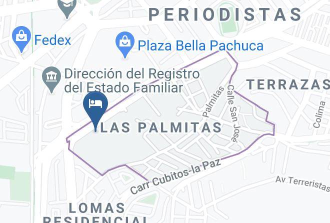 Pachuca De Soto - Hotel Las Avenidas Maps