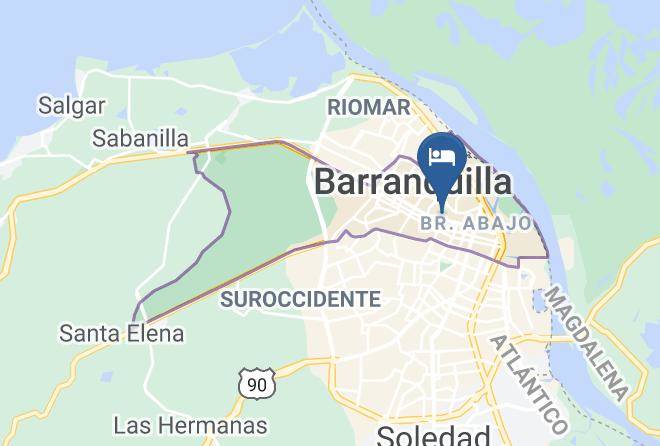 Barranquilla - Hotel Las Brisas Maps