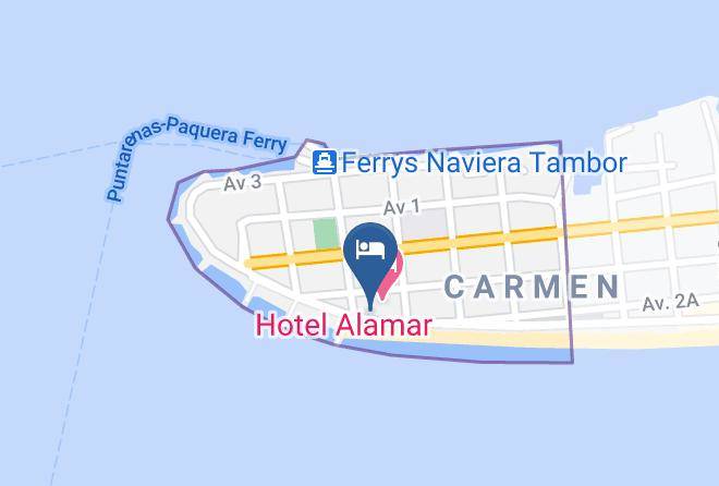 Puntarenas - Hotel Las Brisas Maps