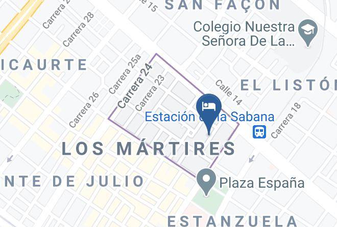 Hotel Las Colonias Map